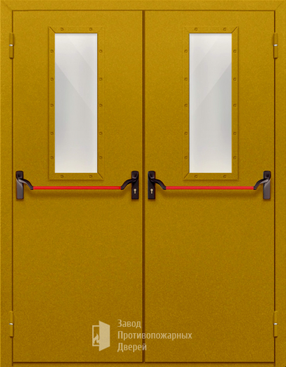 Фото двери «Двупольная со стеклом и антипаникой №65» в Люберцам
