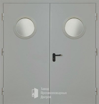 Фото двери «Двупольная с круглым стеклом EI-30» в Люберцам