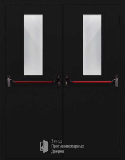 Фото двери «Двупольная со стеклом и антипаникой №64» в Люберцам