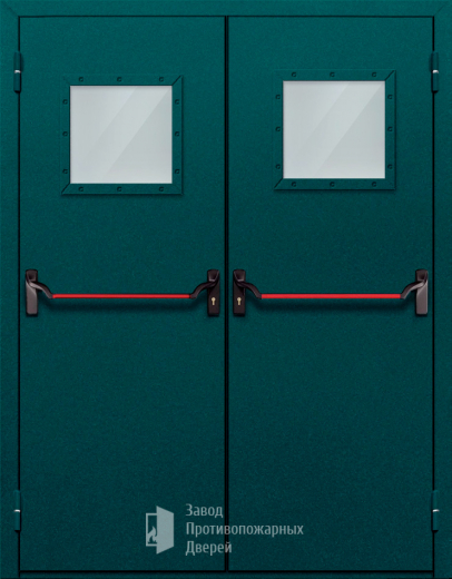 Фото двери «Двупольная со стеклом и антипаникой №56» в Люберцам
