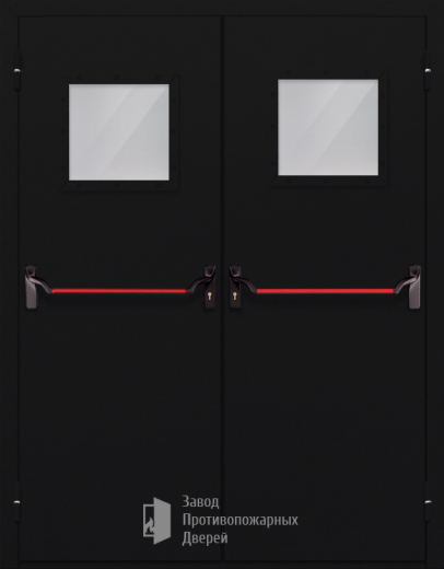 Фото двери «Двупольная со стеклом и антипаникой №54» в Люберцам