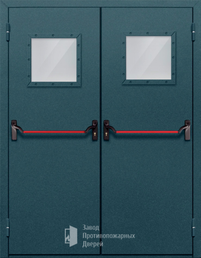 Фото двери «Двупольная со стеклом и антипаникой №57» в Люберцам