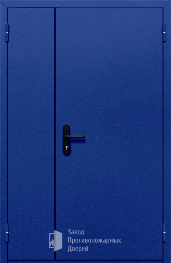 Фото двери «Полуторная глухая (синяя)» в Люберцам