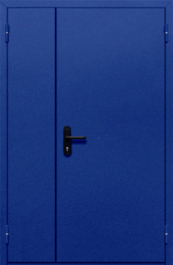 Фото двери «Полуторная глухая (синяя)» в Люберцам