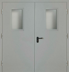 Фото двери «Двупольная со стеклом EI-30» в Люберцам