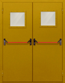 Фото двери «Двупольная со стеклом и антипаникой №55» в Люберцам