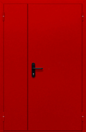 Фото двери «Полуторная глухая (красная)» в Люберцам