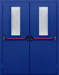 Фото двери «Двупольная со стеклом и антипаникой №63» в Люберцам
