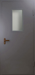 Фото двери «Техническая дверь №4 однопольная со стеклопакетом» в Люберцам