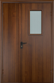Фото двери «Полуторная МДФ со стеклом EI-30» в Люберцам